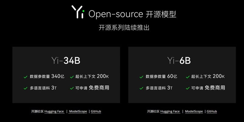【2023年11月6日AI晚报】李开复 AI 公司“零一万物”公布 开源大模型Yi；元象开源650亿参数高性能大模型