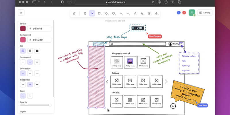 开源白板工具Excalidraw新增AI功能「Text to diagram 」，输入提示词即可画出知识图表、专案流程、写作大纲